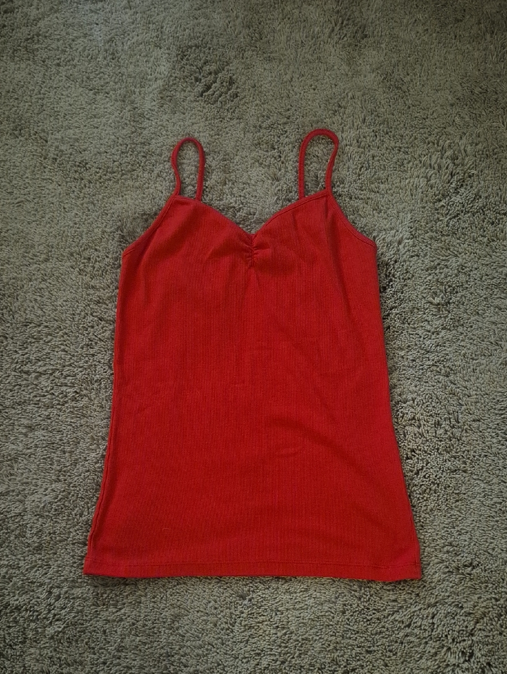 No Boundaries Vibrant Red Camisole Top- EUC